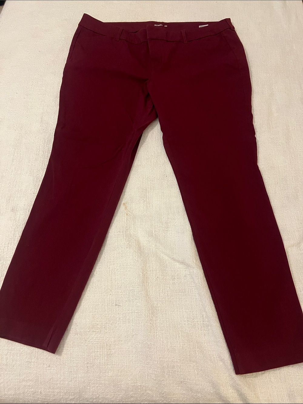Old Navy Women’s Merlot/Wine Mid-Rise Pixie Skinny.Pants Sz 18-Petite